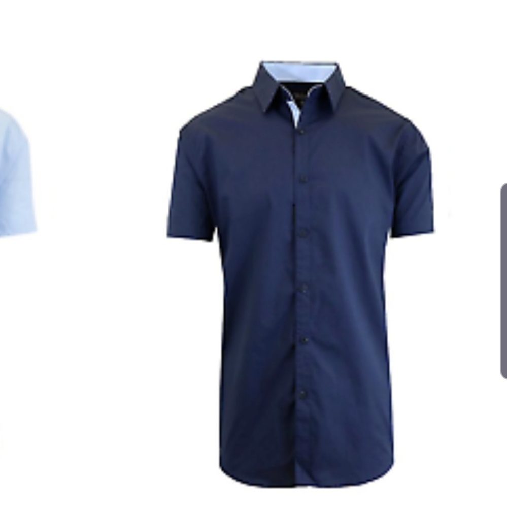 Men's Short-Sleeved Slim-Fit black